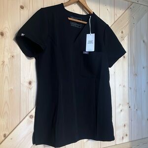 Figs scrub top NWT size medium black Catarina slim